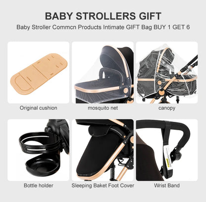 3 in 1 Baby Stroller ( 2 Colors )