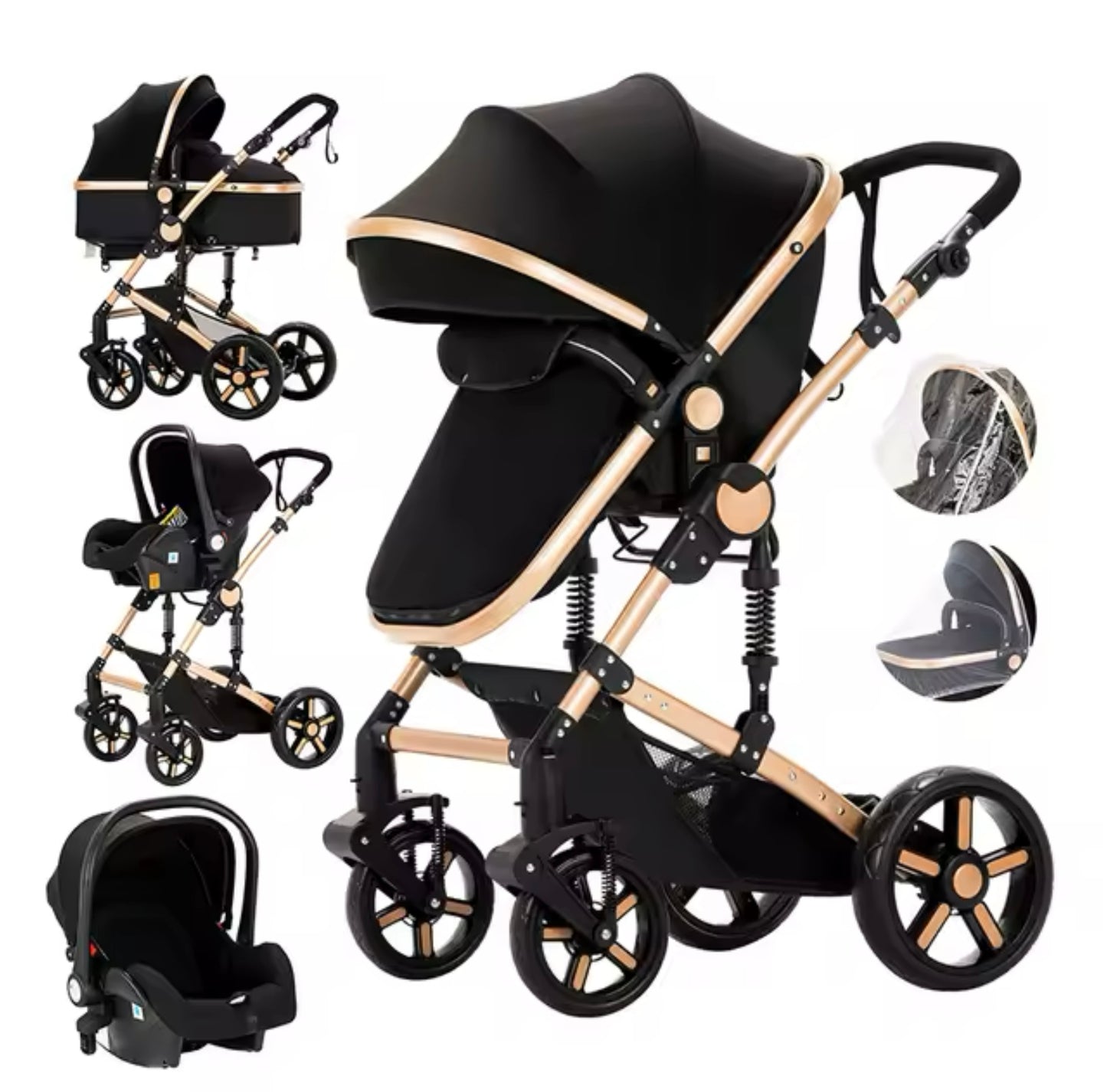 3 in 1 Baby Stroller ( 2 Colors )